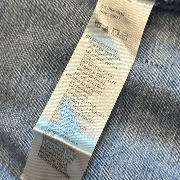 Denim Blvd., Los Angeles, medium blue distressed color, jean jacket, size medium - Picture 4 of 11